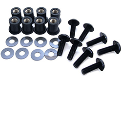 Universal 8x M5 Bolt/Screw Screen Kit (Black) 