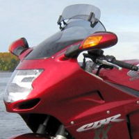 Smoke Black Double Bubble Windscreen For Honda CBR1100XX Black Bird 1996-2007 – HTTMT