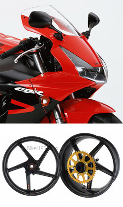 BST Carbon Fibre 5 Spoke Wheels for Honda CBR900RR 954 Fireblade 2-3 2002-2003 - Road & Race 