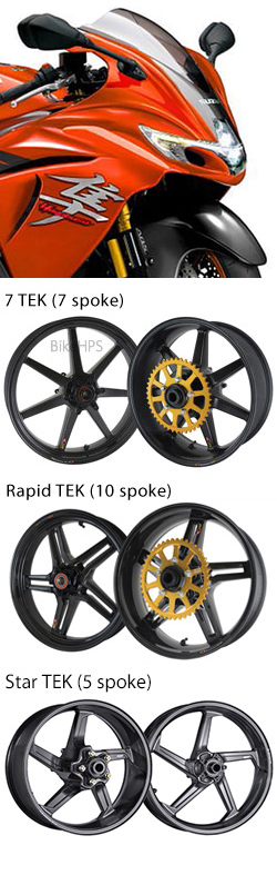 BST Carbon Fibre Wheels for Suzuki GSX1300R Hayabusa M1> 2021> Onwards - Road & Race 