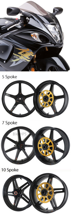 BST Carbon Fibre Wheels for Suzuki GSX1300R Hayabusa (Gen 2) K8-L2 2008-2012 - Road & Race 