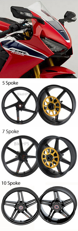 BST Carbon Fibre Wheels for Honda CBR1000RR Fireblade & Fireblade SP 17-19 2017-2019 - Road & Race 