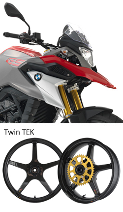 BST Carbon Fibre 5 Spoke Wheels for BMW G310GS 2017> onwards - Road & Race 