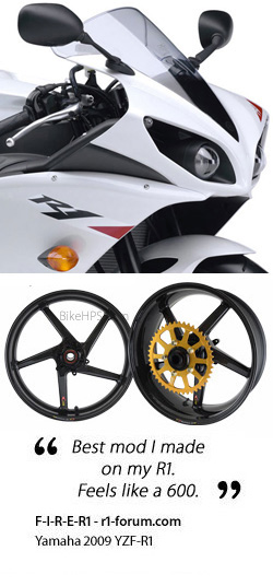 BST Carbon Fibre 5 Spoke Wheels for Yamaha YZF-R1 2009-2014 - Road & Race 