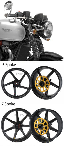 BST Carbon Fibre Wheels for Triumph Thruxton 1200 & Thruxton R 2016> Onwards - Road & Race