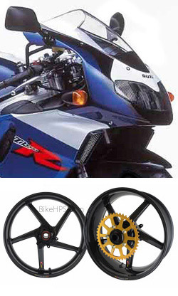 BST Carbon Fibre 5 Spoke Wheels for Suzuki TL1000R (All Years) - Road & Race 