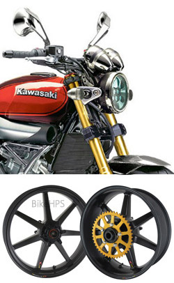 BST Carbon Fibre 7 Spoke Wheels for Kawasaki Z900RS & Z900RS Cafe 2018> Onwards - Road & Race 