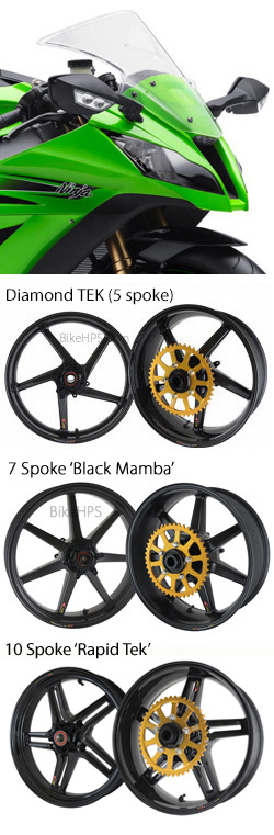 BST Carbon Fibre Wheels for Kawasaki ZX-10R 2011-2015 - Road & Race 