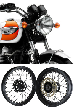 Kineo Wire Spoked Wheels for Triumph Bonneville & Bonneville SE 2006-2009 