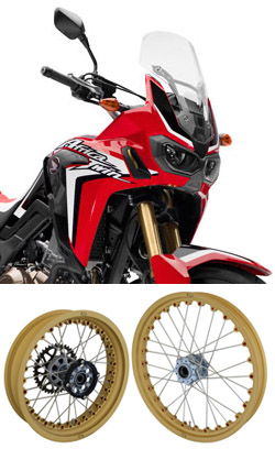 Kineo Wire Spoked Wheels for Honda CRF1000L Africa Twin 2015-2019 