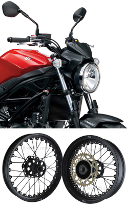 Kineo Wire Spoked Wheels forSuzuki SV650 & SV650X 2016> onwards 