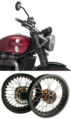 Kineo Wire Spoked Wheels for Triumph Street Twin 900 2016-2018