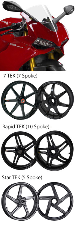 BST Carbon Fibre Wheels for Ducati Panigale 1199, 1199S, 1199 Tricolore, Panigale R & Superleggera 2012-2014 Road & Race 