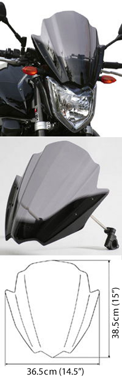 MRA Racing/Double Bubble Screen For Unfaired Bikes (RNB) 