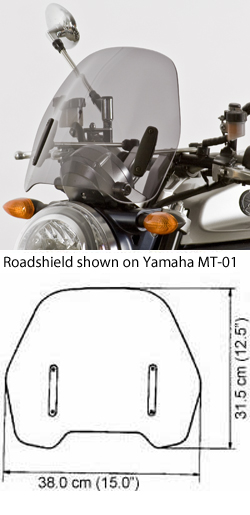 MRA Roadshield  - Fly Screen for Unfaired Bikes (RO) 