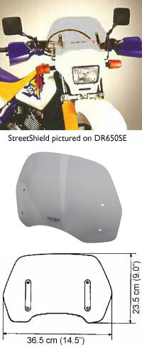 MRA Streetshield - Fly Screen for Unfaired Bikes (ST) 