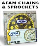 afam motorcycle chains and sprockets