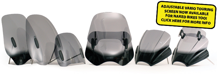 screens windshields for naked bikes