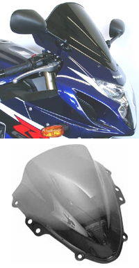 MRA Suzuki GSX-R600 K4-K5 2004-2005 Double-Bubble/Racing Motorcycle Screen 