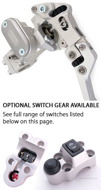 ISR Radial Front Brake/Clutch Master Cylinder (Integral Reservoir) with Adjustable Ratio & Lever Span 