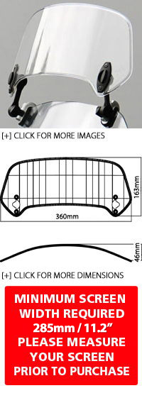 MRA X-Creen XCTA Add-On Adjustable Spoiler & Hinges Assembly 