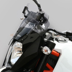 MRA KTM Supermoto 990SM/SMR 2008> onwards Vario Touring Motorcycle Screen (Smoked/Grey Tint) 