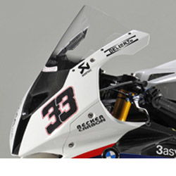 MRA BMW S1000RR (inc. Sport) 2010-2014 & HP4 2013-2014 with Race Fairing - Double-Bubble/Racing Motorcycle Screen (Clear)
