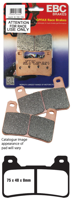 GPFAX EBC Sintered Front Brake Pads for HEL Radial Calipers Track Use (2 Packs - enough for 2 Calipers) (GPFAX390HH)