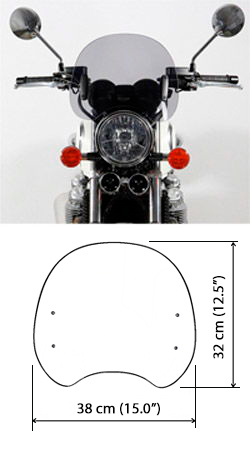 MRA Roadshield Classic - Fly Screen for Unfaired Bikes (ROC) 