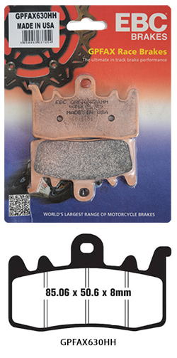 GPFAX D1 EBC Sintered QJMotor Front Brake Pads for Track Use (Complete Front Axle Set) 
