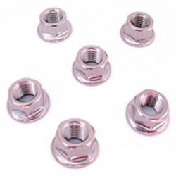 Titanium Sprocket Nuts (Set of 6)