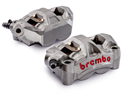 Brembo M50 100mm mount Monoblock Radial Calipers (Pair) with sintered pads & fitting kit for Ducati 1198/S/R (All Years) 