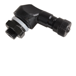 Kineo 90 Degree Aluminium Single Tyre Valve (Black) 