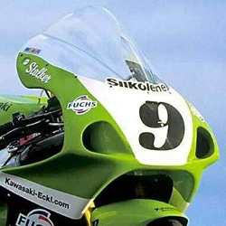 MRA Kawasaki ZX-7RR Ninja 1998-1999 Undrilled Screen for Race Fairing (Clear) 