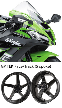 BST Carbon Fibre GPTEK Ultra Light 5 Spoke Wheels for Kawasaki ZX-10R 2016> Onwards (Race/Track Only) 