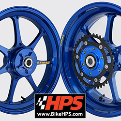Dymag Ultra Pro UP7X Aluminium 7 Spoke Wheels for KTM 690 Duke 2014-2018 & Husqvarna Vitpilen 701 2018-2020 (Candy Blue Pair)