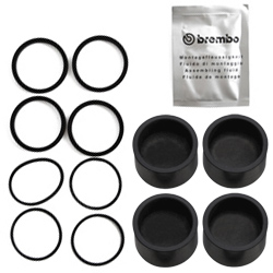 Genuine Brembo 34mm Pistons & Seals for M4 Caliper (single caliper kit) 