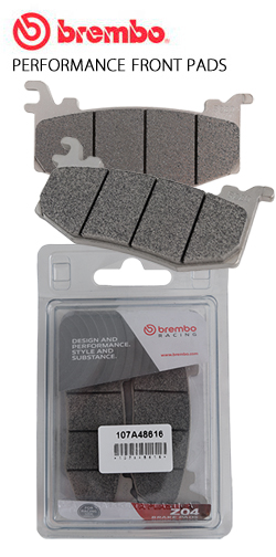 Brembo Z04 107A48616 Front Brake Pads for Brembo Hypure Calipers (Single pack with 2 pads)