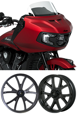 BST Carbon Fibre Torque TEK Wheels for Indian Challenger (including Dark Horse, Elite & Limited models) 2020> onwards