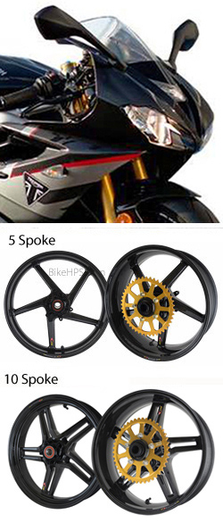 BST Carbon Fibre Wheels for Triumph 765 Daytona Moto2 2020> Onwards - Road & Race 