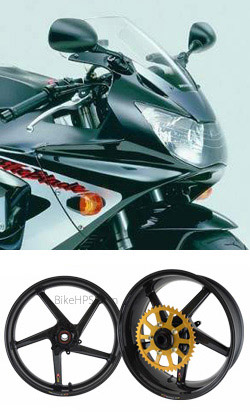 BST Carbon Fibre 5 Spoke Wheels for Honda CBR900RR 929 Fireblade Y-1 2000-2001 - Road & Race 