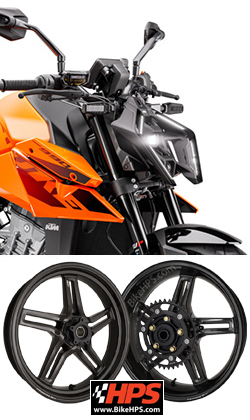 BST Rapid Tek Carbon Fibre Wheels for KTM 990 Duke/R 2024> onwards - Road & Race