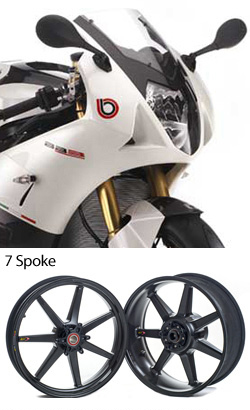 BST Carbon Fibre 7 Spoke Wheels for Bimota BB3 - Road & Race 