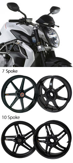BST Carbon Fibre Wheels for MV Agusta Brutale 800 2012> onwards - Road & Race (Pair)