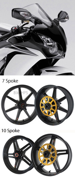 BST Carbon Fibre Wheels for Honda CBR1000RR Fireblade (inc. ABS models) 8-10 2008-2011 - Road & Race 