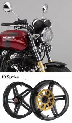 BST Rapid TEK Carbon Fibre Wheels for Honda CB1100RS 2017> onwards Road & Race 