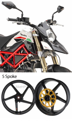 BST Carbon Fibre 5 Spoke Wheels for Bimota DB10 - Road & Race 