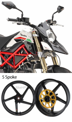 BST Carbon Fibre 5 Spoke Wheels for Bimota DB10 - Road & Race