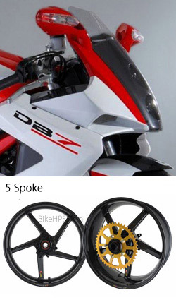 BST Carbon Fibre 5 Spoke Wheels for Bimota DB7 - Road & Race 