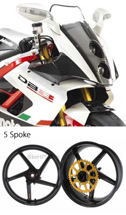 BST Carbon Fibre 5 Spoke Wheels for Bimota DB8 (including SP & Italia) - Road & Race 